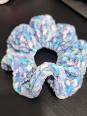 1 Candy Blue Scrunchie